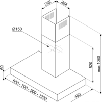Кухонная вытяжка Smeg KBT600XE - Изображение №5 — Chaika Market