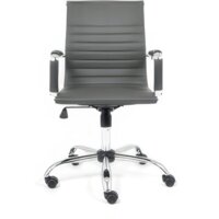 Офисное кресло TetChair Urban-Low (кожзам, металлик) - Изображение №2 — Chaika Market