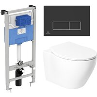 Унитаз подвесной Saniteco KW-99046 в комплекте с инсталляцией + R020467 + R0121A6 - Изображение №8 — Chaika Market