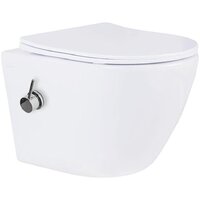 Унитаз подвесной Roxen Antares Bidet в комплекте с инсталляцией StounFix Dual Fresh 6 в 1 968424 (кнопка: сатин) - Изображение №3 — Chaika Market
