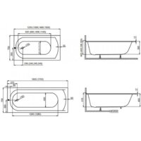 Ванна Polimat CLASSIC Slim 170x70 с ножками - Изображение №4 — Chaika Market