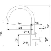 Смеситель Franke Lina XL 115.0626.024 (белый) - Изображение №2 — Chaika Market