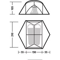 Треккинговая палатка Naturehike Mongar UL CNK2550WS016-MRS2 (песочный) - Изображение №9 — Chaika Market
