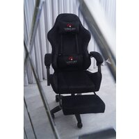 Игровое (геймерское) кресло Calviano 1584 (велюр, черный) - Изображение №2 — Chaika Market