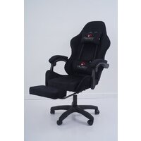 Игровое (геймерское) кресло Calviano 1584 (велюр, черный) - Изображение №9 — Chaika Market