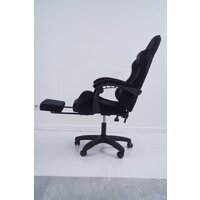 Игровое (геймерское) кресло Calviano 1584 (велюр, черный) - Изображение №8 — Chaika Market