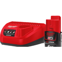 Аккумулятор с зарядным устройством Milwaukee M12 M12NRG-201 4933451900 (12В/2 Ач + 12В) — Chaika Market