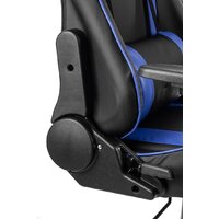 Игровое (геймерское) кресло Mio Tesoro Winner 8051 (черный/синий) - Изображение №8 — Chaika Market