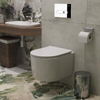 Унитаз подвесной Roxen Simple Compact в комплекте с инсталляцией StounFix Dual Fresh 6 в 1 932469 (кнопка: хром глянец) - Изображение №10 — Chaika Market