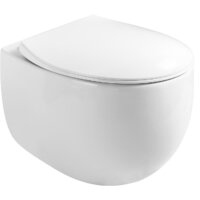 Унитаз подвесной Roxen Egg в комплекте с инсталляцией StounFix Dual Fresh 6 в 1 968475 (кнопка: брашированное золото) - Изображение №3 — Chaika Market