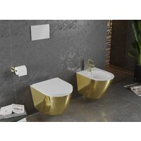 Унитаз подвесной Mexen Lena 30224006 (белый/золотой) - Изображение №2 — Chaika Market