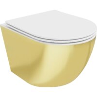 Унитаз подвесной Mexen Lena 30224006 (белый/золотой) — Chaika Market