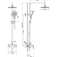 Душевая система  Aquatek Бетта AQ2160MB (черный матовый) - Изображение №10 — Chaika Market