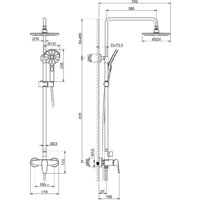 Душевая система  Aquatek Бетта AQ2160MB (черный матовый) - Изображение №9 — Chaika Market