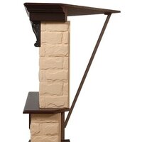 Портал Firelight Forte 30U (угловой, камень бежевый/шпон темный дуб) - Изображение №3 — Chaika Market