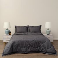 Евро комплект постельного белья Sofi De MarkO Федерико Евро Кт-Фд-Евро-ан (антрацит) — Chaika Market