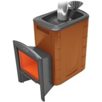 Банная печь Термофор Гейзер 2014 Inox Витра ЗК (терракота) — Chaika Market