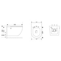 Унитаз подвесной Abber Bequem AC1108P-AC0101P (с импульсным смывом) - Изображение №6 — Chaika Market