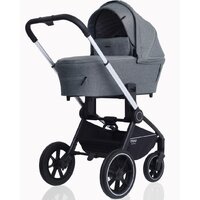 Универсальная коляска Rant MOWbaby Zoom PU (2 в 1, silver grey) - Изображение №3 — Chaika Market