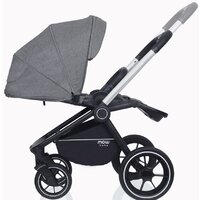 Универсальная коляска Rant MOWbaby Zoom PU (2 в 1, silver grey) - Изображение №5 — Chaika Market