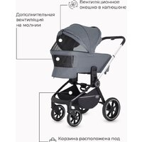 Универсальная коляска Rant MOWbaby Zoom PU (2 в 1, silver grey) - Изображение №23 — Chaika Market