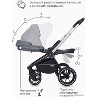 Универсальная коляска Rant MOWbaby Zoom PU (2 в 1, silver grey) - Изображение №20 — Chaika Market