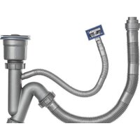 Кухонная мойка Saniteco 6550-R (с сифоном, дозатором и коландером) - Изображение №9 — Chaika Market