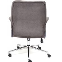 Офисное кресло TetChair York (флок, серый 29) - Изображение №5 — Chaika Market