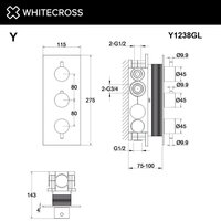 Смеситель Whitecross Y Y1238GL (золото) - Изображение №3 — Chaika Market
