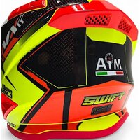 Мотошлем AIM RH855 Fiber Glass Swift RH855S-BYB-M (M, желтый/черный) - Изображение №11 — Chaika Market