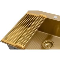 Кухонная мойка ARFEKA ECO AR мойка 500*500, роллер-мат, дозатор Gold - Изображение №7 — Chaika Market