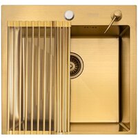 Кухонная мойка ARFEKA ECO AR мойка 500*500, роллер-мат, дозатор Gold - Изображение №2 — Chaika Market