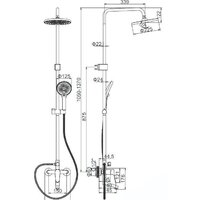 Душевая система  Ledeme H61 L2461 - Изображение №2 — Chaika Market
