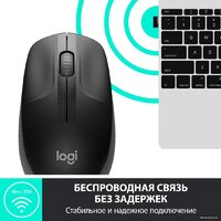 Мышь Logitech M190 (черный/темно-серый) - Изображение №3 — Chaika Market