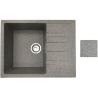 Кухонная мойка БелЭворс Vega L + смеситель W74004-9 + дозатор L405-1 (серый/сатин) - Изображение №7 — Chaika Market