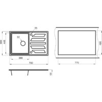 Кухонная мойка Granula GR-8002 (алюминиум) - Изображение №3 — Chaika Market