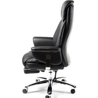 Офисное кресло Norden Парламент H-2021-35 leather (натуральная кожа, черный) - Изображение №4 — Chaika Market
