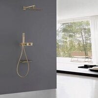 Душевая система  Abber Rund AF8750G (золото матовое) - Изображение №2 — Chaika Market