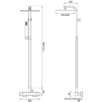 Душевая система  Rea Milan REA-P0222 (хром) - Изображение №3 — Chaika Market