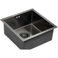 Кухонная мойка Paulmark Next 44 Uni PM214444-GM (черный/вороненая сталь) - Изображение №3 — Chaika Market