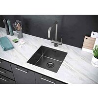 Кухонная мойка Paulmark Next 44 Uni PM214444-GM (черный/вороненая сталь) - Изображение №5 — Chaika Market