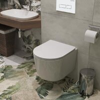 Унитаз подвесной Roxen Simple Compact в комплекте с инсталляцией StounFix Dual Fresh 6 в 1 920247 (кнопка: белый глянец) - Изображение №17 — Chaika Market