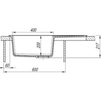 Кухонная мойка ARFEKA ZIA 76 Warm Beige - Изображение №6 — Chaika Market