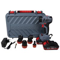 Дрель-шуруповерт Profipower MKBL-18BM (с 2-мя АКБ, кейс, сменные патроны) — Chaika Market