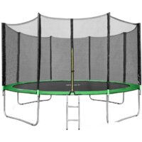 Батут Happy Jump 14ft Pro 435 см с внешней сеткой и лестницей — Chaika Market