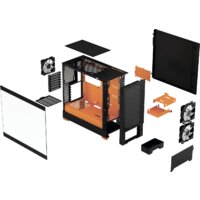 Корпус Fractal Design Pop Air RGB Orange Core TG Clear Tint FD-C-POR1A-05 - Изображение №2 — Chaika Market