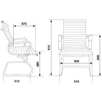 Офисный стул Бюрократ CH-883-LOW-V (черный) - Изображение №2 — Chaika Market