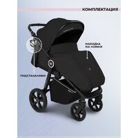 Коляска прогулочная «книга» Sweet Baby Contente Plus Basic (черный) - Изображение №9 — Chaika Market