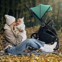 Коляска прогулочная «книга» Sweet Baby Unica (оливковый зеленый) - Изображение №13 — Chaika Market