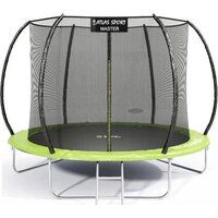 Батут Atlas Sport 252 см - 8ft Master (с лестницей, зеленый) — Chaika Market